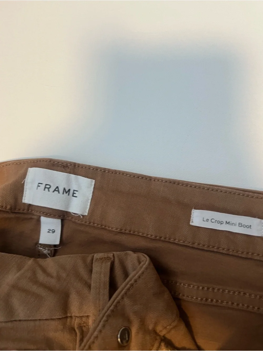 Frame Denim Women’s Slim Cropped Jeans in Warm Brown
